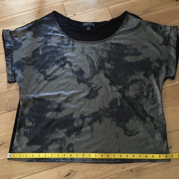 Punkrocker Tie-Dye Pattern Rolled Sleeve Tee - Picture 9 of 11